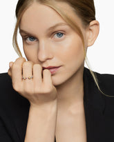 Renaissance® Ring in Sterling Silver with 14K Yellow Gold, Amethyst and Diamonds, 2.3mm